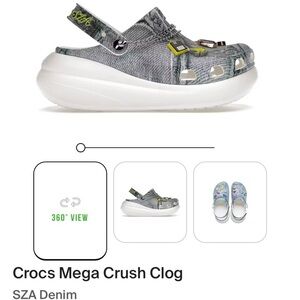 CROCS Mega Crush Clog - Denim Gray